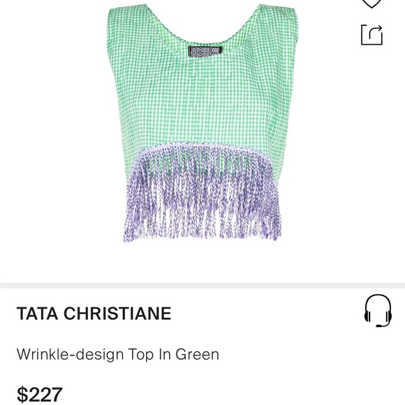 Tata Christine Checkered Tank - Picture 3 of 3